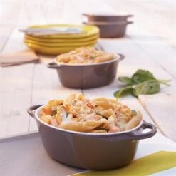 Set 4 Petits Plats à Four Individuels Gris-taupe En Céramique émaillée 350 Ml -Fournitures De Cuisine 059123 4 7 Set 4 petits plats a four individuels gris taupe en ceramique emaillee 350 ml Mathon