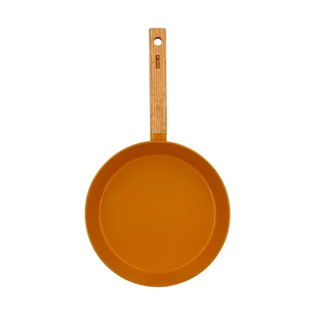 Poêle Ector Induction Aluminium Revêtu Manche En Bois 24 Cm Jaune 4 Poêle Ector Induction Aluminium Revêtu Manche En Bois 24 Cm Jaune – Image 2