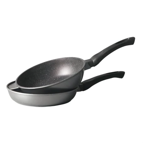 Lot 1 Poêle + 1 Sauteuse Avec Couvercle Avec Revêtement Dur Comme La Pierre 24 Cm 4 Lot 1 Poêle + 1 Sauteuse Avec Couvercle Avec Revêtement Dur Comme La Pierre 24 Cm – Image 2
