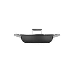 Smeg Sauteuse Aluminium Antiadhésive 28 Cm Noir Mat Avec Couvercle En Verre Trempé -Fournitures De Cuisine 112002 2 1 Sauteuse aluminium antiadhesive 28 cm noir mat avec couvercle en verre trempe Smeg