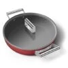 Smeg Sauteuse Aluminium Antiadhésive 28 Cm Rouge Mat Avec Couvercle En Verre Trempé -Fournitures De Cuisine 132004 0 1 Sauteuse aluminium antiadhesive 28 cm rouge mat avec couvercle en verre trempe Smeg