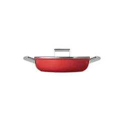 Smeg Sauteuse Aluminium Antiadhésive 28 Cm Rouge Mat Avec Couvercle En Verre Trempé -Fournitures De Cuisine 132004 2 1 Sauteuse aluminium antiadhesive 28 cm rouge mat avec couvercle en verre trempe Smeg