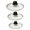 Lot 3 Couvercles En Verre Cerclés Inox 16, 18 Et 20 Cm 1 Lot 3 Couvercles En Verre Cerclés Inox 16, 18 Et 20 Cm -Fournitures De Cuisine 14902 0 1 Lot 3 couvercles en verre cercles inox 16 18 et 20 cm Mathon