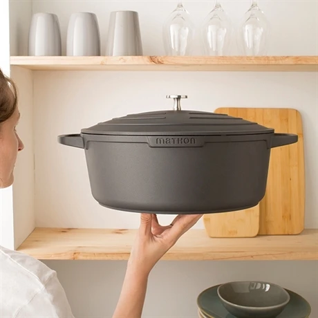 Cocotte Légère Ovale En Fonte D'aluminium 32 Cm 6,5 L Coloris Noir 6 Cocotte Légère Ovale En Fonte D'aluminium 32 Cm 6,5 L Coloris Noir – Image 4