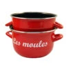 Marmite à Moules Acier émaillé 18 Cm Rouge -Fournitures De Cuisine 20363 0 1 Marmite a moules acier emaille 18 cm rouge Baumalu