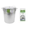 Lot Cuiseur 40 L 12 Bocaux Et Thermomètre à Cadran -Fournitures De Cuisine 209018 0 1 Lot cuiseur 40 L 12 bocaux et thermometre a cadran Le Pratique