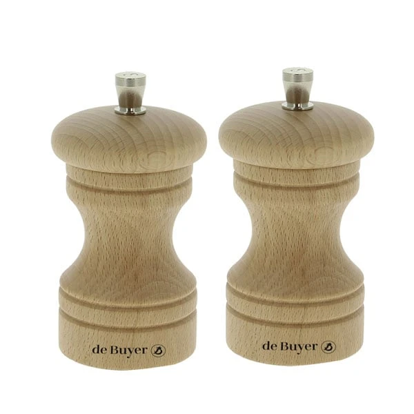 De Buyer Set Moulins à Poivre Et à Sel Paso 10 Cm 3 De Buyer Set Moulins à Poivre Et à Sel Paso 10 Cm