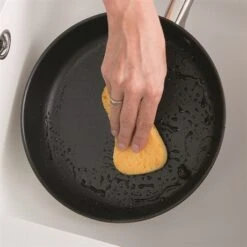 Batterie Poêles Anti-adhérentes Effet Pierre Manche Amovible Et 2 éponges Végétales -Fournitures De Cuisine 209048 2 3 Batterie poeles anti adherentes Effet Pierre manche amovible et 2 eponges vegetales Mathon