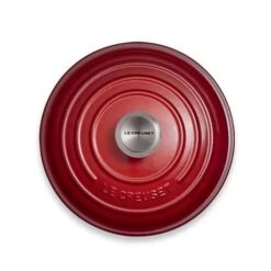 Le Creuset Cocotte Fonte Rond 24 Cm Cerise -Fournitures De Cuisine 213179 1 3 Cocotte fonte rond 24 cm cerise Le Creuset