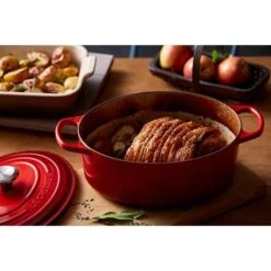 Produits populaires -Fournitures De Cuisine 213201 1 2 Cocotte fonte ovale cerise 29 cm Le Creuset