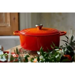Le Creuset Cocotte Fonte Ovale Volcanique 31 Cm -Fournitures De Cuisine 213207 3 3 Cocotte fonte ovale volcanique 31 cm Le Creuset