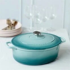 Cocotte Ovale Quartz 33 Cm -Fournitures De Cuisine 213267 2 1 Cocotte Ovale quartz 33 cm Chasseur