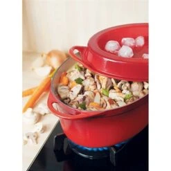 Le Creuset Cocotte Fonte Ovale Doufeu 32 Cm 7,2 L Cerise -Fournitures De Cuisine 21385 2 3 Cocotte fonte ovale Doufeu 32 cm 7 2 L cerise Le Creuset