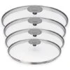 4 Couvercles Verre Cristel Platine 14 à 20 Cm 2 4 Couvercles Verre Cristel Platine 14 à 20 Cm -Fournitures De Cuisine 24900 0 0 4 couvercles verre Cristel Platine 14 a 20 cm Cristel