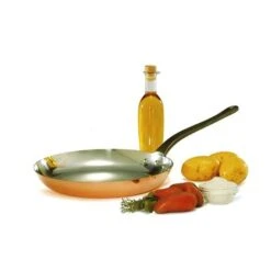 Poêle à Frire En Cuivre Massif 28 Cm -Fournitures De Cuisine 26117 1 2 Poele a frire en cuivre massif 28 cm Baumalu