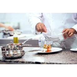 Poêle Sautoir Inox Castel'Pro 20 Cm -Fournitures De Cuisine 271058 1 5 Poele sautoir inox Castel Pro 20 cm Cristel