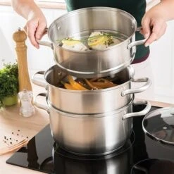 Panier Pour Cuiseur Vapeur Inox 26 Cm 6 Panier Pour Cuiseur Vapeur Inox 26 Cm -Fournitures De Cuisine 274019 1 5 Panier pour cuiseur vapeur inox 26 cm Mathon