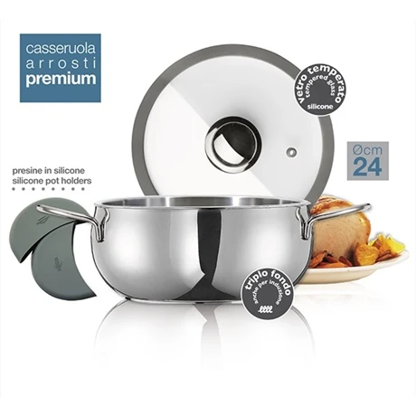 Faitout Inox Avec Couvercle Premium 24 Cm 5 L 5 Faitout Inox Avec Couvercle Premium 24 Cm 5 L – Image 3