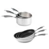 Batterie De Cuisine Excell'inox 3 Poêles Inox Revêtu Et 3 Casseroles Inox -Fournitures De Cuisine 279118 0 3 Batterie de cuisine Excell inox 3 poeles inox revetu et 3 casseroles inox Mathon