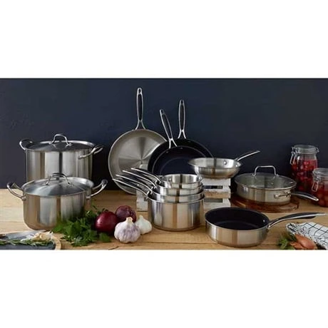 Lot 3 Casseroles Excell'Inox 14 16 18 Cm 4 Lot 3 Casseroles Excell'Inox 14 16 18 Cm – Image 2