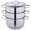 Cuiseur Vapeur Inox 26 Cm 2 Paniers -Fournitures De Cuisine 279165 0 4 Cuiseur vapeur inox 26 cm 2 paniers Mathon