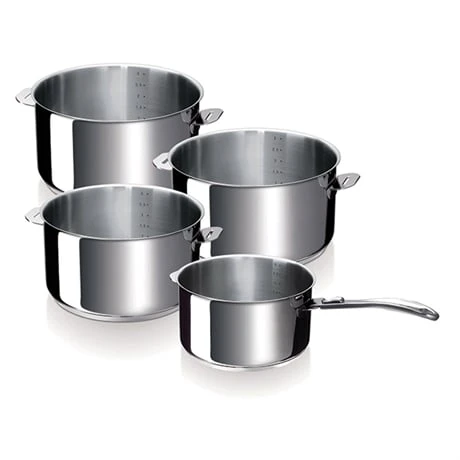 BEKA Set De 4 Casseroles Evolution 14 à 20 Cm Et 1 Manche 3 BEKA Set De 4 Casseroles Evolution 14 à 20 Cm Et 1 Manche
