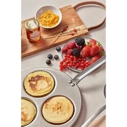 De Buyer Poêle Trois Blinis Tôle De Fer Blanc Mineral B Element 27 Cm -Fournitures De Cuisine 28137 1 2 Poele trois blinis tole de fer blanc Mineral B Element 27 cm De Buyer