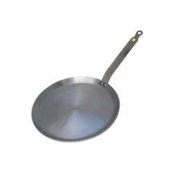 De Buyer Poêle à Crêpes Tôle D'acier Blanc Mineral B Element 24 Cm