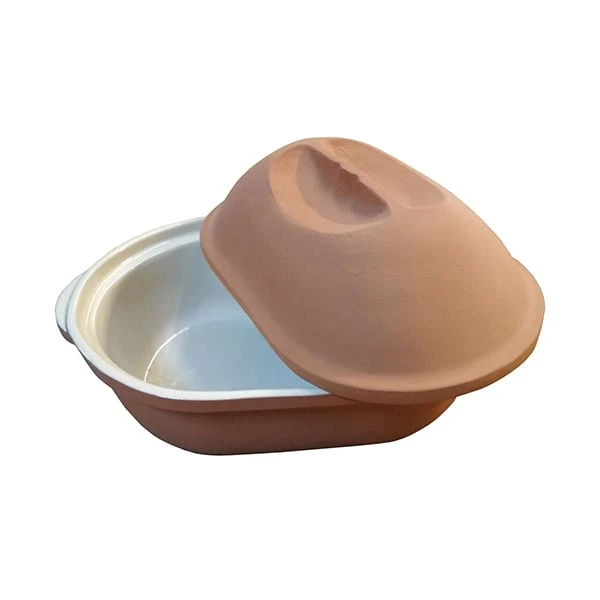 Cocotte En Terre Cuite Ovale 4,2 L Baumalu 3 Cocotte En Terre Cuite Ovale 4,2 L Baumalu