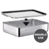 Plat à Four Inox Extra Profond Avec Couvercle Duplex -Fournitures De Cuisine 371003 0 1 Plat a four Inox extra profond avec couvercle Duplex Inoxriv