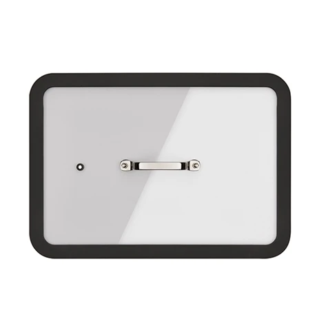 Plat à Four En Inox Avec Couvercle Transparent 36 X 25 Cm 4 Plat à Four En Inox Avec Couvercle Transparent 36 X 25 Cm – Image 2