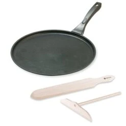 Lot Crêpière Revêtement Anti Adhérent 28 Cm Et Kit Crêpes