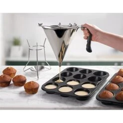 Entonnoir Piston 2 L En Inox 7 Entonnoir Piston 2 L En Inox -Fournitures De Cuisine 573043 2 1 Entonnoir piston 2 L en inox Lacor