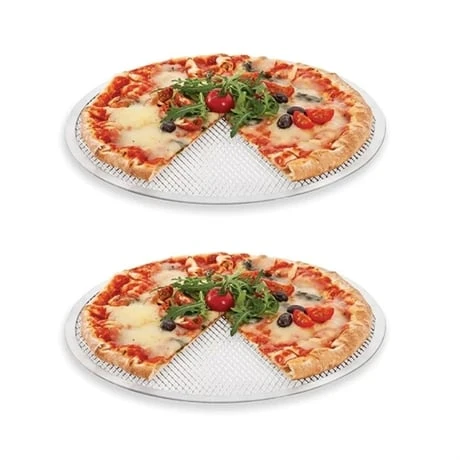 Set De 2 Grilles Perforées Rondes Pour Pizza 3 Set De 2 Grilles Perforées Rondes Pour Pizza