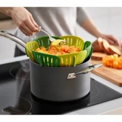 Joseph Joseph Panier Vapeur Pliable - Vert -Fournitures De Cuisine 650119 4 1 Panier vapeur pliable Vert Joseph Joseph