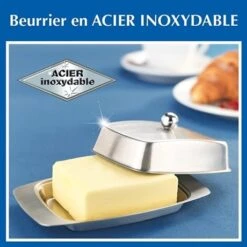 Beurrier En Acier Inoxydable -Fournitures De Cuisine 673167 2 1 Beurrier en acier inoxydable Wenko by Maximex