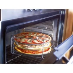 3 Plaques à Pizza Avec Support -Fournitures De Cuisine 67810 2 1 3 plaques a pizza avec support Baumalu