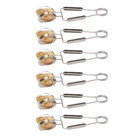 Lot De 6 Pinces à Escargot Inox 4 Lot De 6 Pinces à Escargot Inox – Image 2