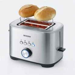 SEVERIN Toaster Avec Fonction Bagel 800 W AT2510 -Fournitures De Cuisine 700021 2 1 Toaster avec fonction bagel 800 W AT2510 Severin