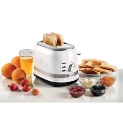Ariete Toaster Moderna 2 Fentes 815 W 149 Blanc -Fournitures De Cuisine 700048 4 1 Toaster moderna 2 fentes 815 W 149 Blanc Ariete