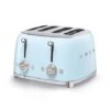 Smeg Toaster 4 Fentes 2000 W TSF03PBEU Bleu Azur -Fournitures De Cuisine 700060 0 1 Toaster 4 fentes 2000 W TSF03PBEU bleu azur Smeg
