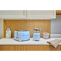 Smeg Toaster 4 Fentes 2000 W TSF03PBEU Bleu Azur -Fournitures De Cuisine 700060 3 1 Toaster 4 fentes 2000 W TSF03PBEU bleu azur Smeg