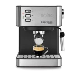 Machine à Expresso Automatique 2 En 1 Inox 20 Bar 850 W -Fournitures De Cuisine 700078 1 2 Machine a expresso automatique 2 en 1 inox 20 bar 850 W Solac