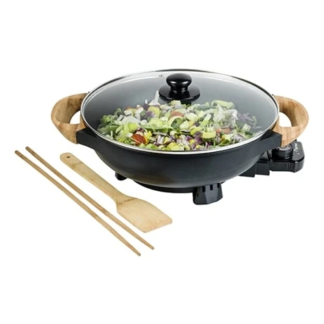Bestron Wok électrique Avec Couvercle En Verre 1500 W 7 Bestron Wok électrique Avec Couvercle En Verre 1500 W – Image 5