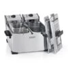 Friteuse Inox Double Cuve 7 L 4000 W KCPFR70X -Fournitures De Cuisine 758003 0 1 Friteuse inox double cuve 7 L 4000 W KCPFR70X Kitchen Chef Professional