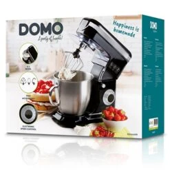 Domo Robot Pâtissier 6 L 1200 W DO1023KR Noir -Fournitures De Cuisine 761026 2 2 Robot patissier 6 L 1200 W DO1023KR noir Domo