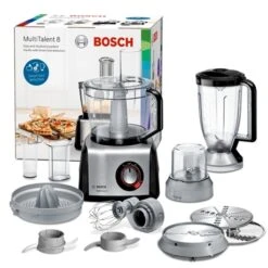 Bosch Robot De Cuisine MultiTalent 8 Noir Inox MC812M844 1250 W -Fournitures De Cuisine 761028 4 1 Robot de cuisine MultiTalent 8 noir inox MC812M844 1250 W Bosch