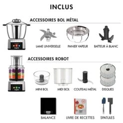 Magimix Robot Cook Expert Chrome Mat 18900 -Fournitures De Cuisine 76173 2 80 Robot Cook Expert Chrome Mat 18900 Magimix