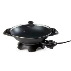 Domo Wok électrique En Aluminium 5 L DO8708W -Fournitures De Cuisine 780095 2 1 Wok electrique en aluminium 5 L DO8708W Domo