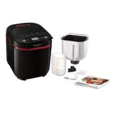 Moulinex Machine à Pain 720 W 17 Programmes Coloris Noir Et Pourpre OW220830